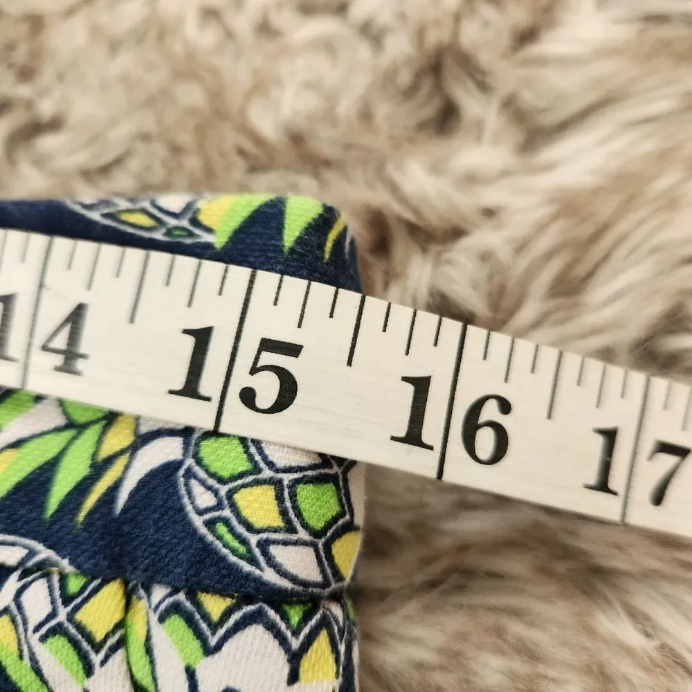 Banana Republic Pineapple Print Shorts Lime Green‎ and Blue Women's Size 4